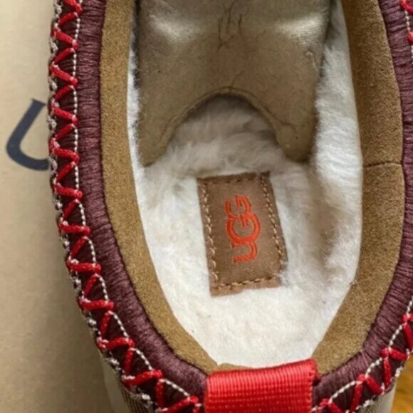 Ugg Tazz Tasman Platform Slipper in chestnut - Picture 6 of 7